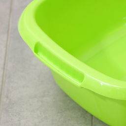 Таз хозяйственный овальный «Водолей», 11 л, пластик, салатовый