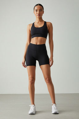 TRENDYOLMILLA Siyah Toparlay?c? Orme Spor Sort/K?sa Tayt TWOSS21SR0545  фото 34