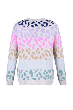 Tas Yumusak Dokulu Leopar Desenli Triko Kazak TWOAW22KZ0427 - Trendyolmilla фото 8