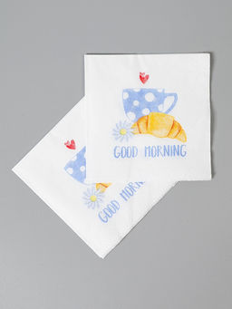 Цена за 4 шт. Салфетки бумажные двухслойные «Good morning», 20×20, 30 шт.