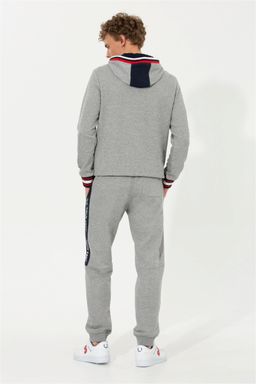 U. S. Polo Assn / Мужские серые меланжевые спортивные штаны - U.s. polo assn фото 4
