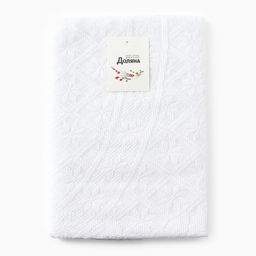 Скатерть «Доляна. Ажур», белая, d=180±5 см, 100% п/э