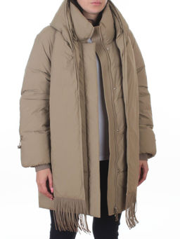 H781 DK. BEIGE Куртка зимняя женская (200 гр. холлофайбер) - Фабричный китай фото 9