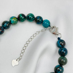 Браслет из Хризоколлы 18 см + - Радуга самоцветов фото 4