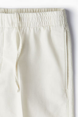 Pantal?n corto en mezcla de lino Regular Fit - H&m фото 6