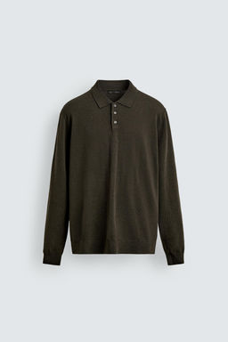 WOOL KNIT POLO SHIRT - Zara фото 13