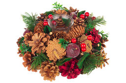 Новогоднее украшение подсвечник 22*22*11 см Тайна Рождества на 1 свечу, круг - Elan gallery фото 4