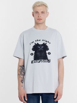 Футболка мужская туманно-голубая с печатью туман +печать 111846 - Mark formelle фото 2