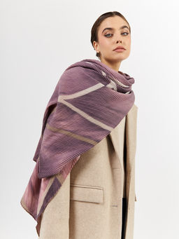 Большой, мягкий, тонкий и очень нежный двусторонний палантин с рисунком - Tantino фото 7