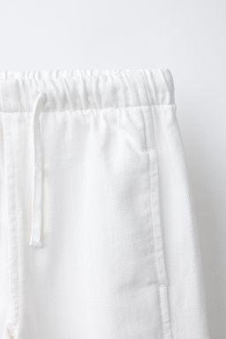 JEANS WIDE LEG CORDONES / Blanco - Zara фото 3