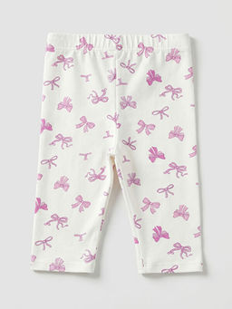 Fiyonk Desenli K?z ?ocuk Tayt