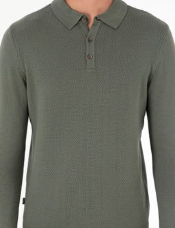 Duman Slim Fit D__meli Polo Yaka Triko Kazak - Pierre cardin фото 6