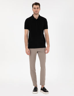 Siyah Slim Fit %100 Pamuk Polo Yaka Basic Ti__rt - Pierre cardin фото 4