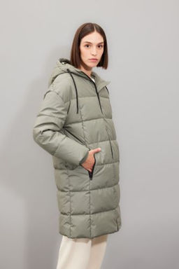 Regular Fit Kapusonlu Fermuarl? Cepli Parka