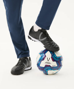 Мяч футбольный JOGEL Elite №5, белый/синий/красный  фото 8