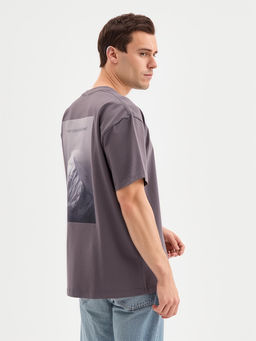 Футболка мужская MINAKU: Own opion, серая, р-р 52-54