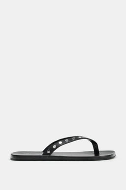 SANDALIA PIEL TACHAS / Negro - Zara фото 3