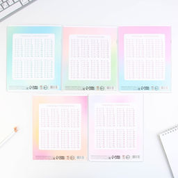 Тетрадь А5, 12 листов на скрепке в клетку Градиент, 5 видов МИКС, белизна 96% . - Artfox study фото 15