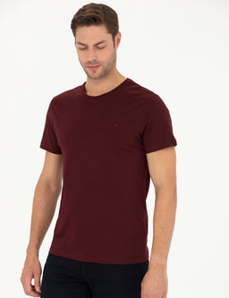 Bordo Slim Fit Basic Ti__rt