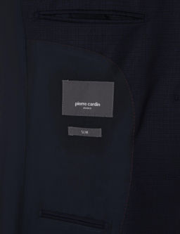 Lacivert Slim Fit Tak_m Elbise