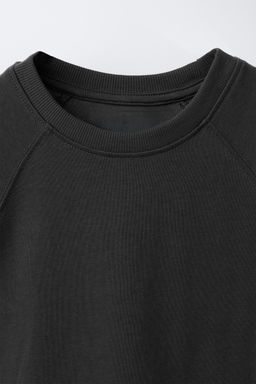 CAMISETA B?SICA MANGA RANGL?N / Gris antracita - Zara фото 3