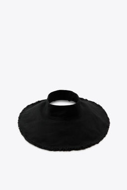 FRAYED LINEN BLEND VISOR - Zara фото 2