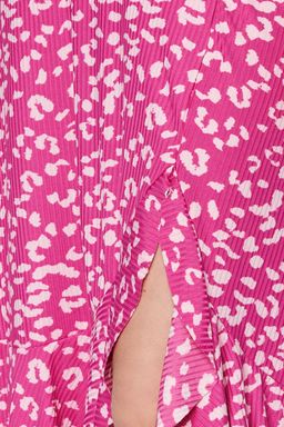 TRENDYOLMILLA K?rm?z? Bask?l? Buzgu Detayl? ve Volanl? Yuksek Bel Esnek Etek TWOSS21ET0029 фото 5