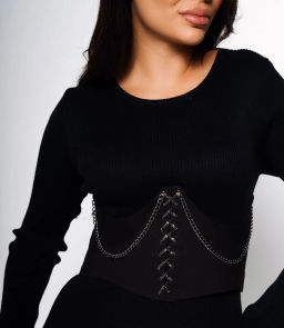 Пояс #МСК1300, чёрный