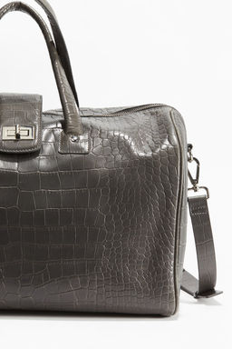 Bolsa de fin de semana en piel - H&m фото 6