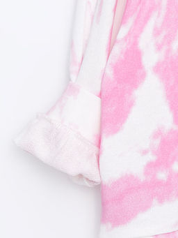 Kap??onlu Batik Desenli Uzun Kollu K?z ?ocuk Sweatshirt - Waikiki фото 2