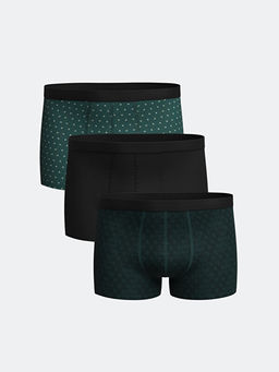 Standart Kal?p Pamuklu Esnek Erkek Boxer 3l?