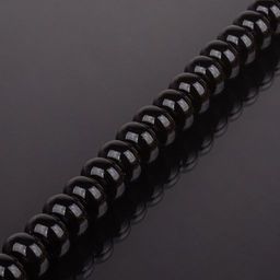 Бусины для рукоделия из камня Агат черный (Бразилия)