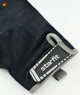 Перчатки для фитнеса STARFIT WG-203, черный/серый  фото 3