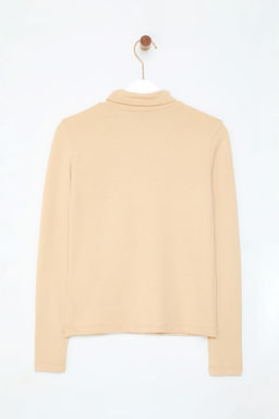 Trendyolmilla Bordo Premium Yumusak Kumasl? Bal?kc? Yaka Fitted/Vucuda Oturan Esnek Orme Bluz TWOAW24BZ00119 фото 13