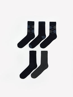 Baklava Desenli Erkek Soket ?orap 5li