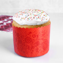 Цена за 20 шт. Форма бумажная для кулича «Красная Пасха», 110×85 мм, МИКС