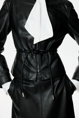 Chaqueta revestida con peplum - H&m фото 7