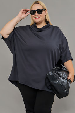 Блуза-туника больших размеров нарядная Б-02