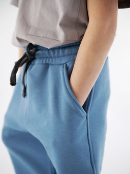 Джоггеры детские без утепления, синий, 484