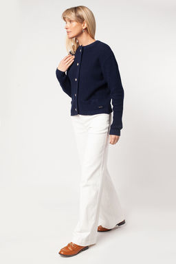 VILATTE / Жакет фактурной вязки из хлопка в стиле Шанель  фото 13