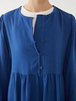 Bisiklet Yaka Elbise