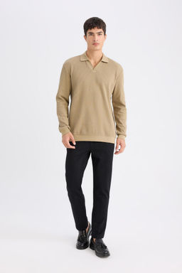Tailored Regular Fit Normal Kesim Kuma_ Pantolon Basic D_z Cepli