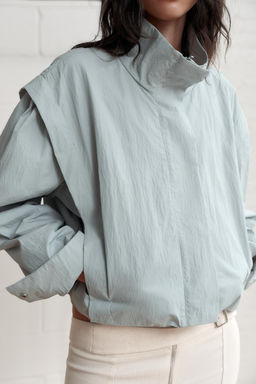 CHAQUETA CUELLO SUBIDO / Azul / Gris - Zara фото 2