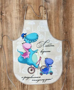 Фартук Мое счастье рогожка хлопок 100% - Лен поволжья фото 3