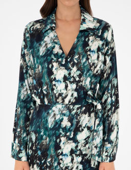 Koyu Ye_il Comfort Fit Dokuma Elbise - Pierre cardin фото 6