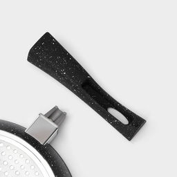 Сковорода Magistro Dark, d=22 см, съёмная ручка soft-touch, антипригарное покрытие, индукция, кованый алюминий, чёрная  фото 7