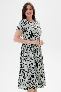 Платье женское из кулирки Кармелита 2 палитра мята - Амадэль фото 4