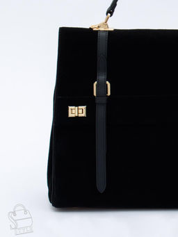 Сумка женская кожаная 1020L black Polina&Eiterou