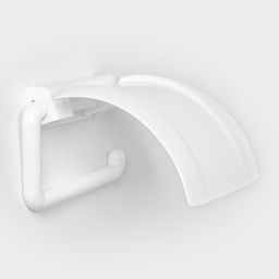 Цена за 2 шт. Держатель для туалетной бумаги IDEA, пластик, 6×17×4.5 см, белый