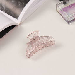 Цена за 6 шт. Крабики для волос «Флориана», набор 3 шт., мешочек, 6.5 и 4 см, розовые